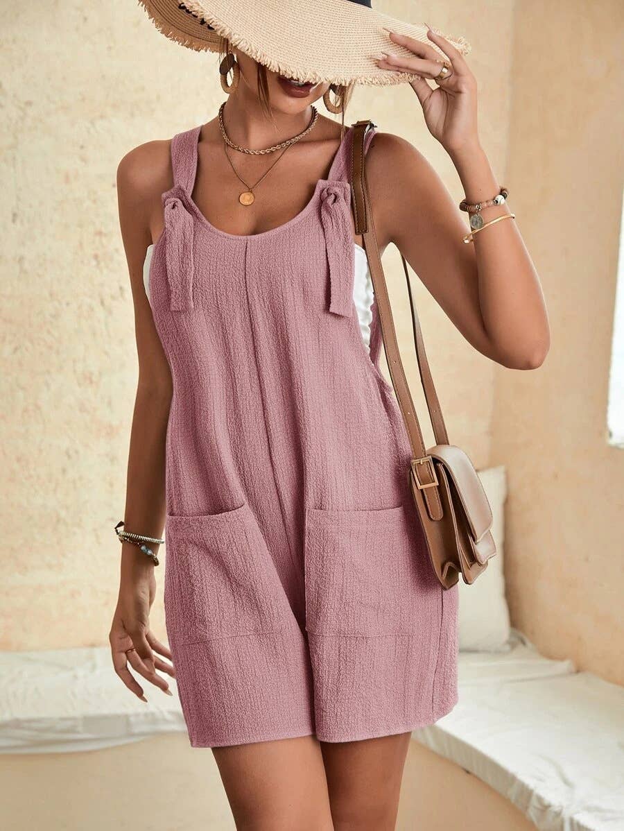Casual Pink Romper