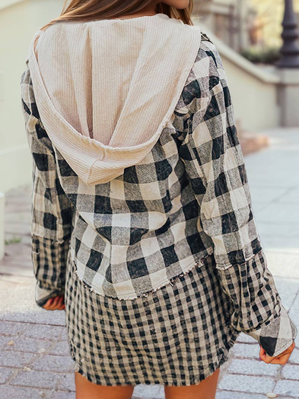 Plaid Hooded Shacket