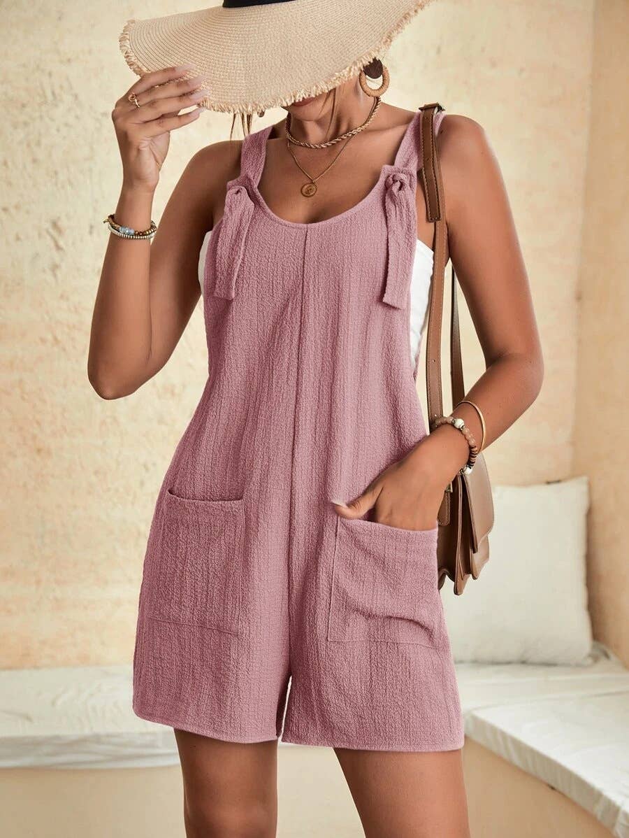 Casual Pink Romper
