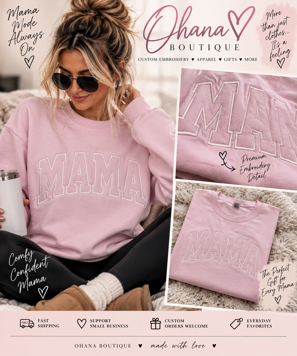 Monochrome Mama Crewneck