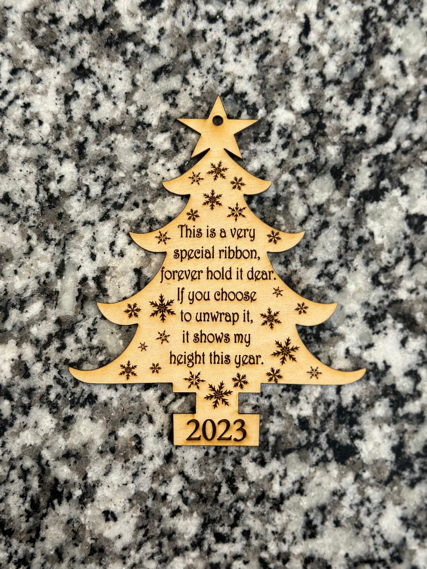 Christmas Tree Child Height Ornament