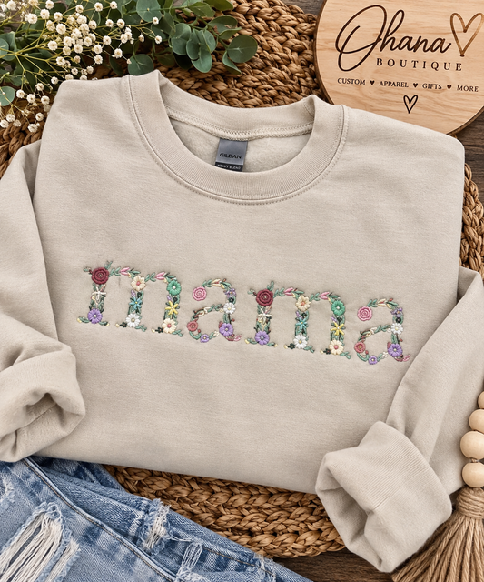 Floral Mama Crewneck
