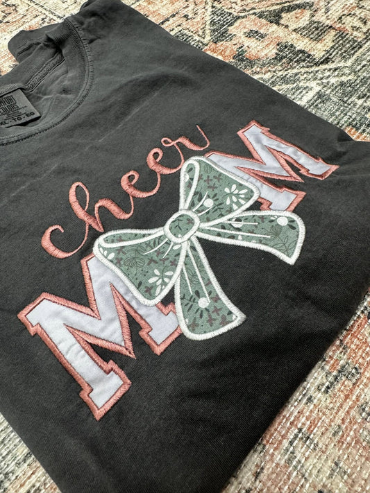 Cheer Mom Applique T-shirt
